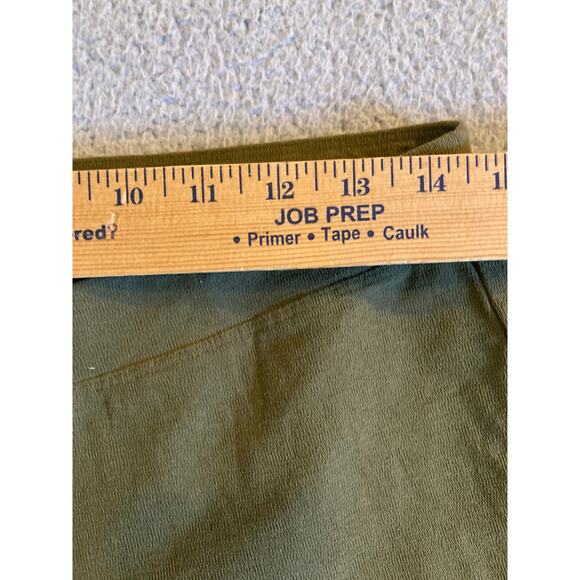 Eileen Fisher Pants Small Pull On Slim Straight Made in USA Low Rise Green - Picture 6 of 10